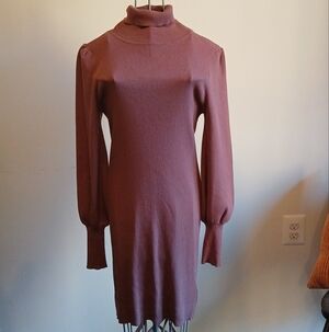 Love Tree Long Sleeve Beown Dress